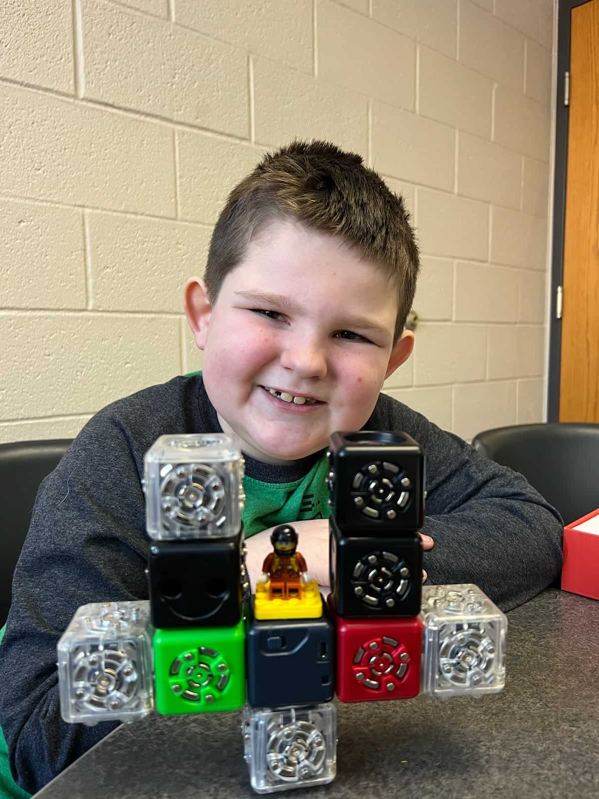 Jacob with Robotics Cubelets