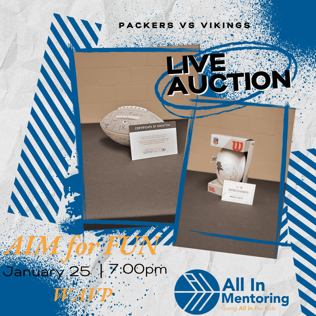 Footballs live auction