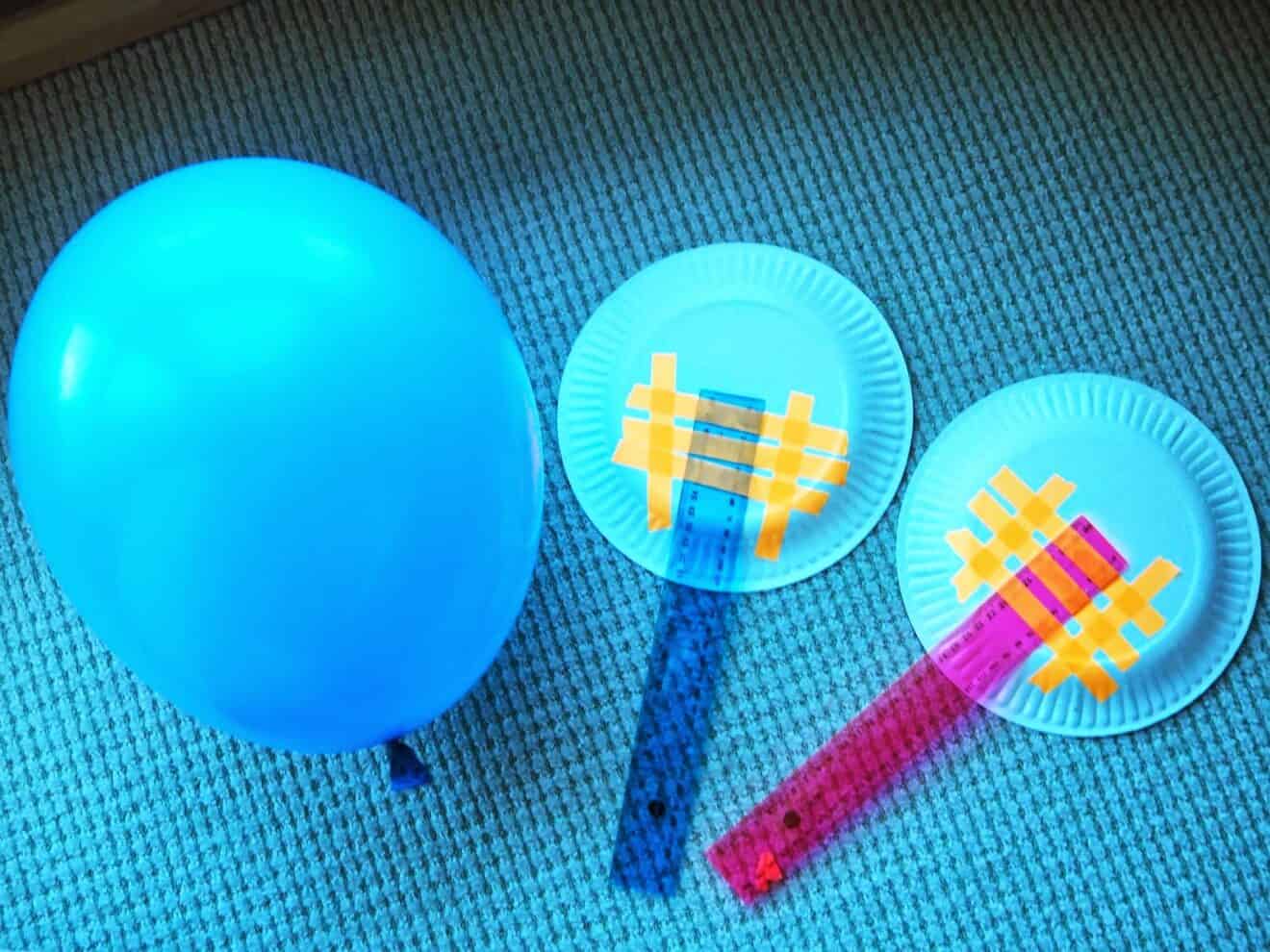 Paper plate tennis