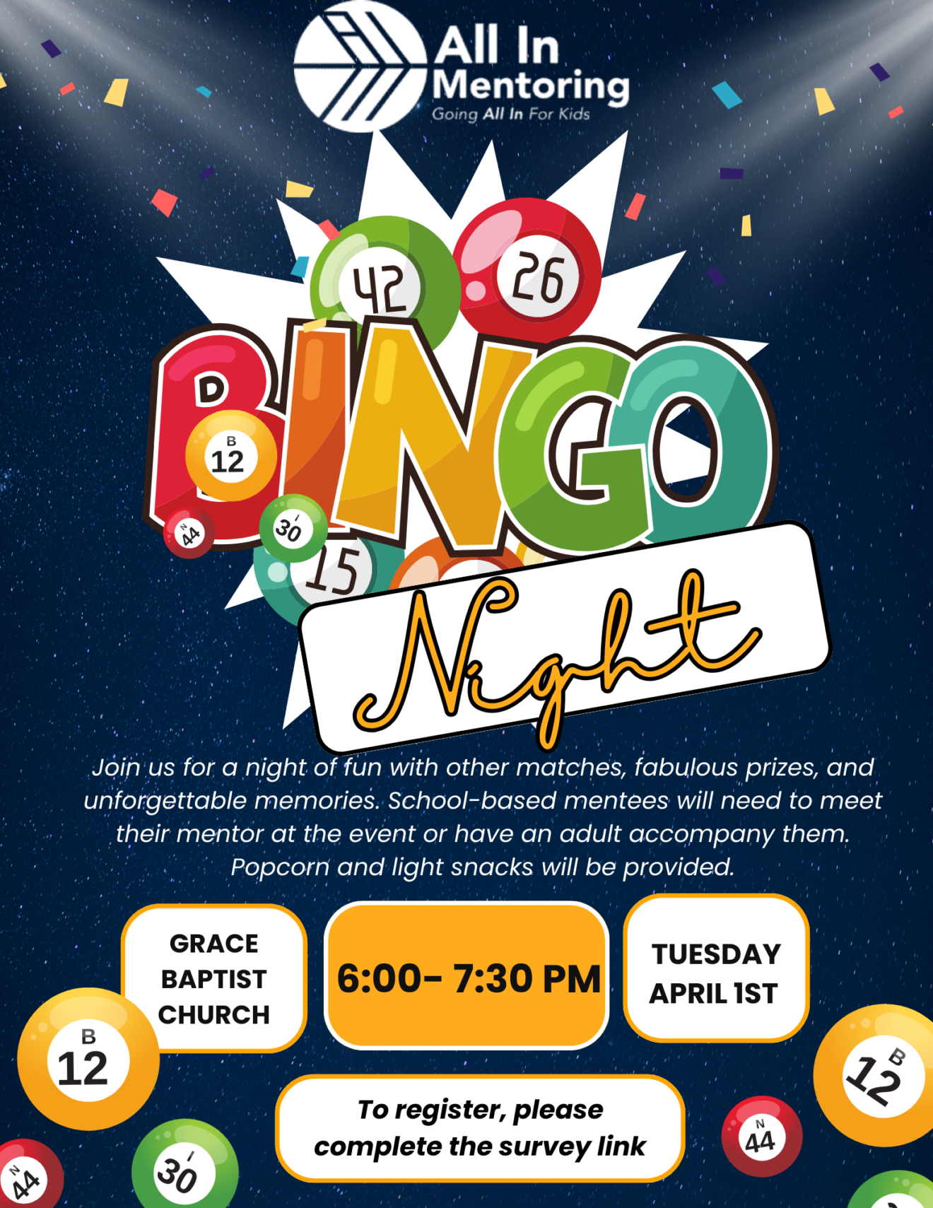 AIM Bingo Night 2025 Date Changed