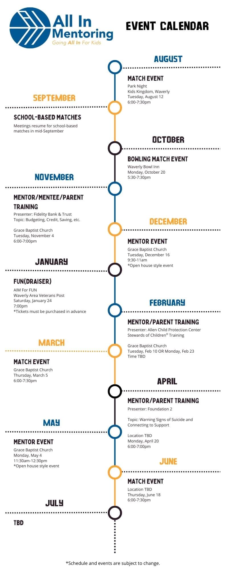 25 26 Event Calendar