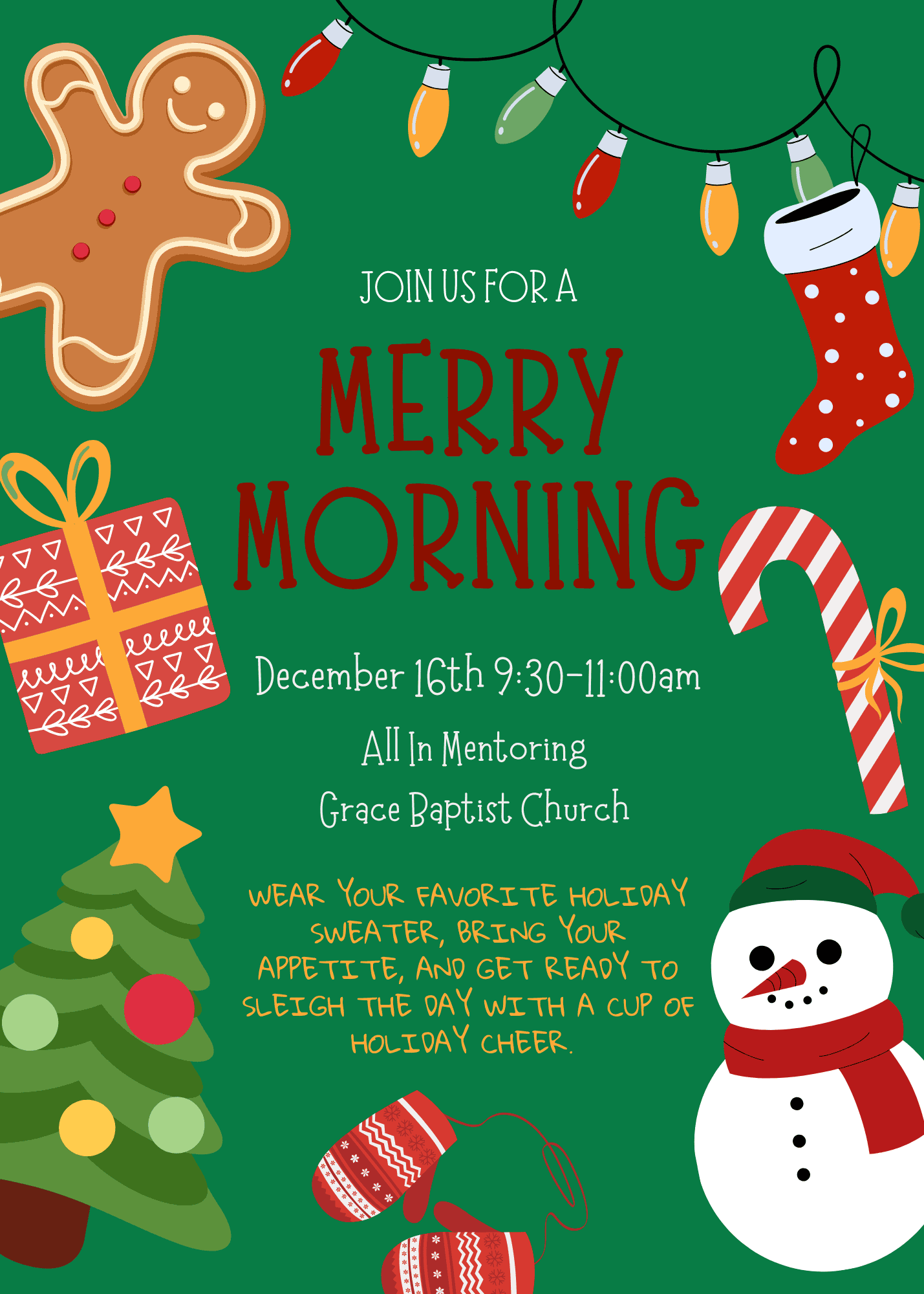 Merry Morning Invitation