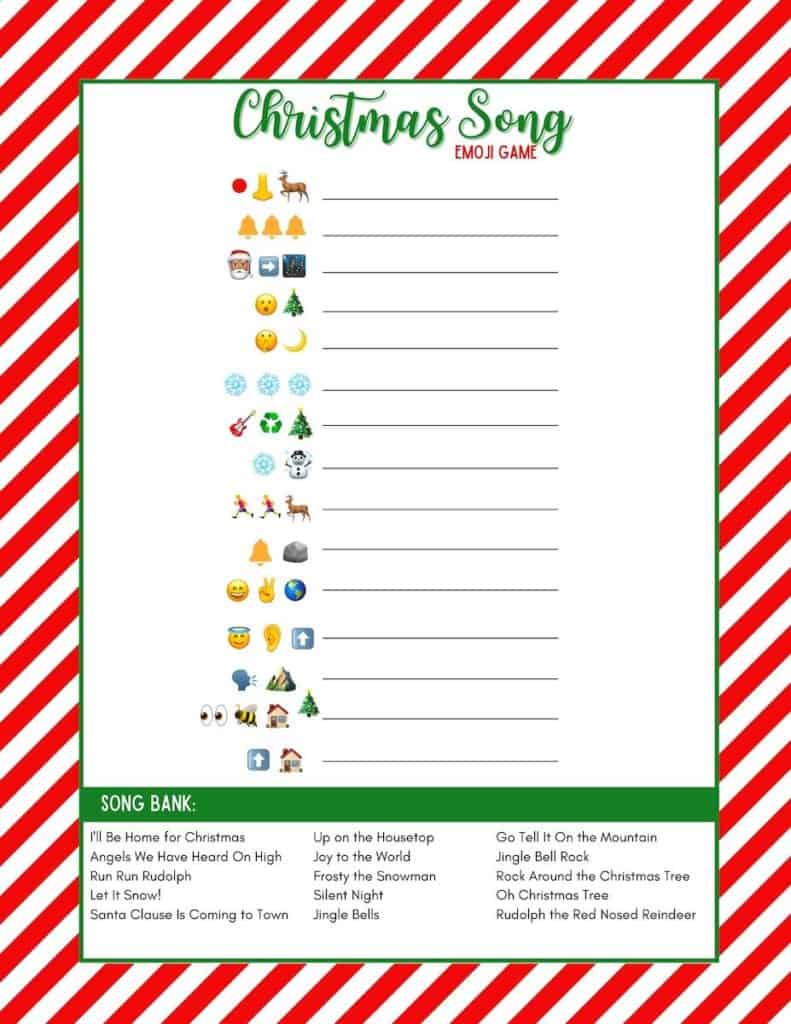 Christmas Emoji Game