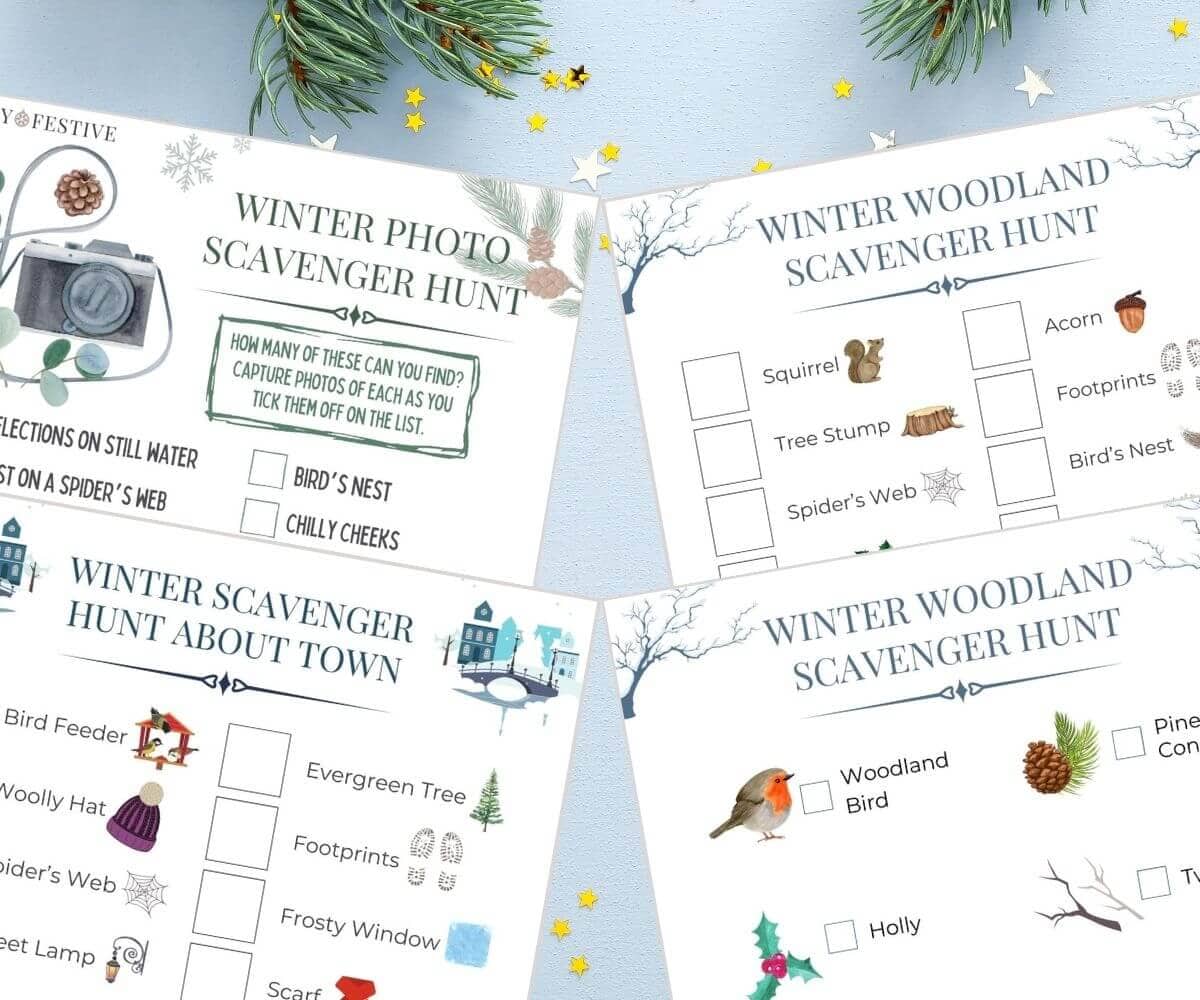 Winter Scavenger Hunt Printables