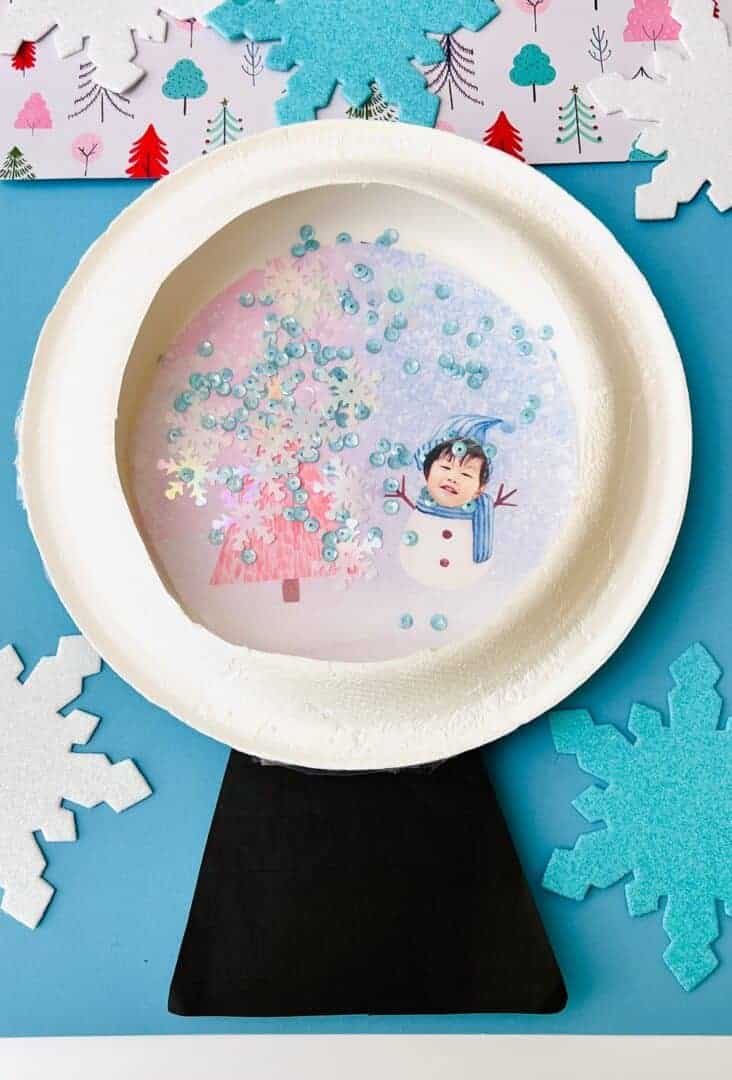 snowglobe paper plate craft6 732x1080